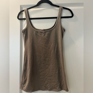 SKIMS Cotton Jersey Tank Top | Color Oxide | Worn/Washed Once | Medium